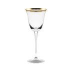 Thumbnail image #1 for Ten Strawberry Street Windsor WINSR-WW-GLD Optic Stemmed White Wine Glass, 6 oz, Gold Case of 16
