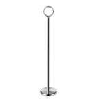 Thumbnail image #1 for New Star Foodservice Inc. 23237 12" Table Number Card Holder, Stainless Steel Ring Clip, Chrome Case of 120 Dozen