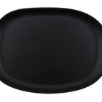 Thumbnail image #1 for G.E.T. Riverstone CS-1410-DG Oval Coupe Platter, 14 x 10 in, Melamine, Dark Gray 1 Dozen