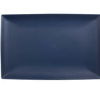 Thumbnail image #1 for Thunder Group Classic 47128SB Rectangular Melamine Tray, 12-1/2 x 8 x 1-1/8 in, Stone Blue Case of 2 Dozen