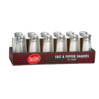 Thumbnail image #1 for TableCraft Products Cash & Carry C156-12 3 oz Single Salt/Pepper Shaker, Paneled Glass, Stainless Steel Top Case of 4