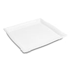 Thumbnail image #1 for Steelite International Delfin, Supermarket DFTSQ13CF020 Square Melamine Serving Tray, Café White, 13"W x 13"D x 1-1/4"H