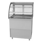Thumbnail image #1 for RPI Industries Vienna VICD2-20-R-CV-SC-FD Self-Service Refrigerated Deli Display Case, Curved Glass, 31-1/2"W, Bottom-Mount Refrigeration