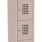Thumbnail image #1 for SPG International Kelmax 4K0090 Six-Tier Single-Wide Steel Locker, 12"W x 12"D x 78"H, Padlock Hasp Latch