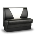 Thumbnail image #1 for JustChair Manufacturing JBS-UVB-42-GR1/COM Single Custom Booth, 42"H, Upholstered Foam V-Back with Lumbar Support, Upholstered Seat