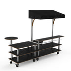 Thumbnail image #1 for Steelite International Mogogo, Modular MGCMLC07MSBW 3-Tier Modular Mixology Bar Station with Stainless Steel Workspace and Double-Wall Ice Bin