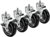 Thumbnail image #4 for Krowne Royal Series 5-Inch Swivel Threaded Stem Casters with Brake, Set of 4