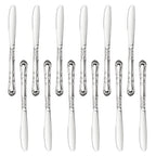 Thumbnail image #2 for New Star Foodservice Inc. 58628 Dinner Knife, 60g Rose Pattern, 18/0 Stainless Steel Case of 24 Dozen