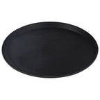 Thumbnail image #1 for Stanton Trading 14GRFG-BK 14" Round Fiberglass Bar Tray, Black, Non-Skid Case of 12