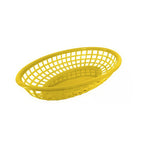 Thumbnail image #1 for Concasse MCCANY Fast Food Basket, Oval Plastic, Yellow, 10-1/4"W x 6-3/4"D x 2"H Case of 48