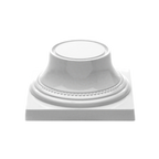Thumbnail image #1 for G.E.T. Venetian - EGS M74P-NW Square Melamine Pedestal Base, 7" x 3-3/4"H, White Case of 4