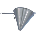 Thumbnail image #1 for Matfer Bourgeat 017337 Fine Stainless Steel China Cap Strainer, 9" Diameter, 1/16" Perforations, Flat Handle