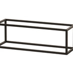 Thumbnail image #1 for Cal-Mil Milo 23814-6-13 Rectangular Buffet Riser, 20"W x 6"D x 6"H, Open-Frame Black Powder-Coated Metal
