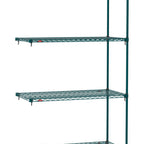 Thumbnail image #1 for Metro Super Erecta SA-1860K3-86-A4 Super Adjustable Super Erecta Wire Add-On Wire Shelving Unit, 60"W x 18"D x 86"H, 600 lb. capacity per shelf, 2000