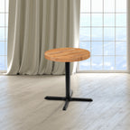 Thumbnail image #2 for Flash Furniture XU-BB24RD-GG Round Butcher Block Style Table Top, 24" Diameter