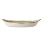 Thumbnail image #2 for Steelite Performance, Craft Green 11310320 Oval Earred Baking Dish, 27.5 oz, Ceramic, 12 x 6.5 x 2.5 in, Green 1 Dozen