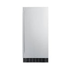 Thumbnail image #1 for Summit Commercial SPR316OS Outdoor One-Section Reach-In Refrigerator, 15"W, 3.0 cu. ft., Reversible Solid Stainless Steel Door, Built-In/Freestanding