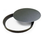 Thumbnail image #1 for Louis Tellier US Gobel 226642 Round Non-Stick Fluted Tart Mold, Medium Deep, Loose Bottom