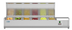 Thumbnail image #6 for KoolMore 59-Inch Refrigerated Countertop Prep Unit with 6 x 1/3 Pan Capacity