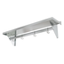 Thumbnail image #5 for 48 Inch Wall-Mounted Stainless Steel Shelf with Pot Rack and Removable Hooks