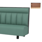 Thumbnail image #1 for ATSMFG ATS AT&S-ASWB-K42-6CHHR GR5/COM 42" High Upholstered Wall Booth with 6-Channel Headroll Back and Removable Sinuous Spring Seat