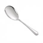 Thumbnail image #1 for CAC China Elite 8002-17 Solid Serving Spoon, 9"L, Extra Heavyweight, 18/8 Stainless Steel Case of 10 Dozen
