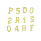 Thumbnail image #1 for Arcobaleno Pasta Equipment AEX50#339 Pasta Extruder Die, 7.5mm, Bronze, Letters & Numbers