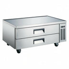 Thumbnail image #1 for USR Brands Coldline CB52 Refrigerated Chef Base, 52-3/8"W, 2 Drawers, Stainless Steel Top, Side-Mounted Self-Contained Refrigeration