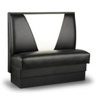 Thumbnail image #1 for JustChair Manufacturing JBS-UVB-48-GR2 Single Custom Booth, 48"H, Upholstered V-Back with Lumbar Support and Seat