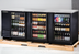Thumbnail image #5 for True TBB-4G-HC-LD Three-Section Back Bar Cooler with 3 Locking Glass Doors and Left-Mounted Condensing Unit