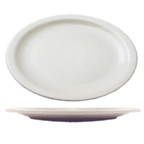 Thumbnail image #1 for International Tableware Brighton BR-12 Porcelain Oval Platter, 9-3/4" x 7-1/2", Narrow Rim Case of 2 Dozen