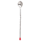 Thumbnail image #1 for Libbey Bar 75111 Spoon, 11", Stainless Steel, Red Knob
