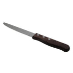 Thumbnail image #2 for Steelite International Walco WL840526R Jumbo Steak Knife, 10" Overall, Stamped 13/0 Stainless Steel, Wood Handle Pack of 1 Dozen