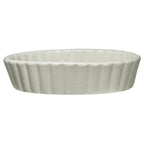Thumbnail image #1 for International Tableware SOFO-60-AW Oval Ceramic Crème Brûlée Dish, 6 oz., 5-1/2" x 4-1/8" x 1-1/4" 1 Dozen