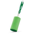 Thumbnail image #1 for Libman Commercial 35 Glass/Dish Sponge with Cylindrical Head and Bottom Scrubber, 12" Plastic Handle, Green/White Case of 12