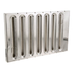 Thumbnail image #1 for AllPoints Foodservice Parts & Supplies 1291118 Stainless Steel Baffle Hood Filter, 25 x 16 x 2 in