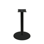 Thumbnail image #1 for Oak Street B22DISC-STD Stamped Steel Table Disc Base, 22" Diameter, 3" Column, Dining Height, Black Finish