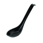 Thumbnail image #1 for G.E.T. Nara™ 6020-BK Asian Soup Spoon, 0.8 oz., Melamine, Black Case of 5 Dozen