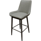 Thumbnail image #2 for Oak Street Amata BM-10501-U Commercial Bar Stool with Arms, Upholstered Vinyl Bucket Seat and Solid Back