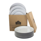 Thumbnail image #2 for Ten Strawberry Street CATERING-12-DINNER-W Round Porcelain Dinner Plate Set, 10-1/2", White