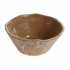 Thumbnail image #1 for G.E.T. Transform TRA203 Round Melamine Trunk Bowl, 96 oz., 10" Dia. x 4-1/4"H, Olive Wood Case of 6