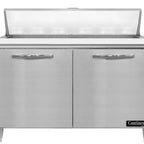 Thumbnail image #1 for Continental Refrigerator Designer Line D48N12C 48-Inch 2-Door Refrigerated Sandwich Prep Table, 12-Pan, Stainless Steel