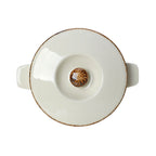 Thumbnail image #2 for Steelite International Steelite Performance, Brown Dapple 17140828 Covered Soup Bowl, 15 oz, Round, Brown Dapple, Alumina Vitrified