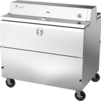 Thumbnail image #1 for Victory Refrigeration VMCFD49-1-S-HC School Milk Cooler, Forced Air, Stainless Steel, 49"W x 35-7/8"D x 47-5/8"H