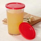 Thumbnail image #2 for G.E.T. LID-88121-R . . Red Disposable Lid for Tumblers