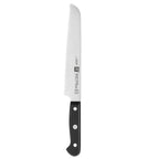 Thumbnail image #1 for Zwilling J.A. Henckels Zwilling Gourmet 1002407 8-Inch Serrated Bread Knife, High-Carbon Stainless Steel, Black Handle