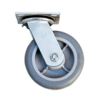Thumbnail image #1 for New Age C513 Swivel Plate Caster, 6" Diameter, 2"W Soft Tread