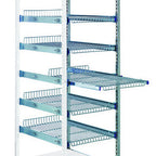 Thumbnail image #1 for Quantum PS-A2475-7SC Partition Store Pull-Out Basket Cart Add-On Unit with Wire Shelves, Full-Extension Slides, Chrome-Plated Finish