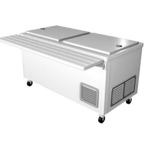 Thumbnail image #1 for IMC/Teddy SMC-35 Mobile Cold-Wall Milk Counter, 2.35 cu. ft., Top Hinged Lid, Stainless Steel, 35"W