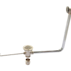 Thumbnail image #1 for Eagle Group 341190 Twist Waste Valve Sink Drain with Overflow, 2" Drain Outlet, 3" Sink Opening
